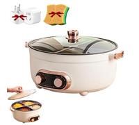 Four Grid Multifunctional Stew Pot,One Pot with 4 Flavors,Multifunctional Electric Pot 4 Compartment,6L Large Capacity,Independent Temperature Control On Both Sides,Multi Cooking Experience(G)