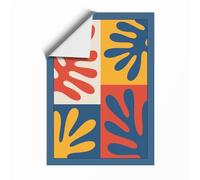 Four Hands in Motion Mid-Century Unframed Wall Art Print A4 (29.7×21cm), Wall Decor for Living Room, Bedroom, Office & Home, Art Gift