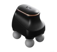 Four Head Fascia Deep Tissue Muscle Massager with High Frequency Vibration for Neck Shoulder Back Relief Portable Electric Percussion USB Rechargeable Massage(Black)