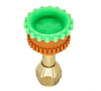 Four-Hole Agricultural Irrigation Nozzle with Adjustable Spray Pattern for Enhanced Water Atomization and Uniform Coverage in Farming and Gardening (Copper green)