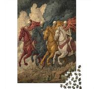 Four Horsemen, Skeleton Rätsel Für Erwachsene |Storm Cloud| Familienspaß-Puzzles 38x26cm/1000pcs Erwachsene
