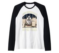 Four Hours Early is On Time Funny Travel Humor Pigeon Pass Raglan Baseball Tee