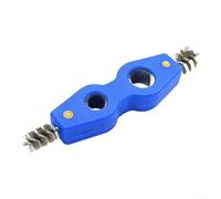 Four in One Dual Head Brush for Battery Terminal For Cleaning Pipe Installation Finishing and Rust Preparation Tasks (Blue)