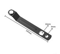 Four-Jaw Adjustment Wrench for Angle Grinder Plate Disassembly - High-Torque Steel Tool, for Easy Removal of Grinding Discs & Flanges, Compatible(B)