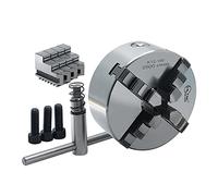 Four Jaw Chuck CNC Self-Centring Chucks K12 Chucks High Precision Cylinder Center Mounting for CNC Machines Engraving Machine (K12-80mm)