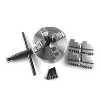 Four Jaw Chuck Self-Centering for Mechanical Lathe for Drilling Milling Machine DIY Mini Hardened Steel Parts K12-80