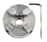 Four-jaw chuck Z011A for metal lathe X1 mm thread mount clamping range 1.8-56 mm inside and 14-65 mm outside