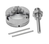 Four-Jaw Lathe Chuck Z011A Self-Centering Wood Turning Clamp - Independent Jaws for Metal & Plastic Machining 12-65mm Range with X1 Thread(B)