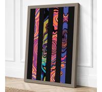 Four Jewelled Patterns Canvas Wall Art Print 30x20 Inch (76 x 51 cm)