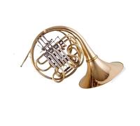 Four Key Split Gold Brass French Horn In The Key Of BF For Beginners And Exams Professional French Horn