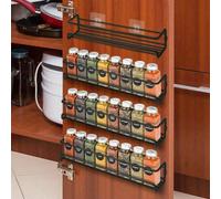 Four Kitchen Hanging Spice Racks And Wall-Mounted Cabinet Door Storage Racks