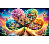 four-leaf-clover 1000 Pieces Jigsaw Puzzles for Adults Family Challenge Toys Jigsaw Puzzle Home Decoration for The Whole for Women, Gifts for Men 38x26cm/1000pcs