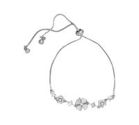 Four Leaf Clover Bracelet, Charm Bracelet, Adjustable Size Wrist Bangle, Comfort Fit Alloy Jewelry with Lightweight Design, Stackable Stacking Bangle with Elegant Style, for Everyday Wear