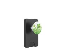 Four Leaf Clover Lucky Garden And Red Ladybug Watercolor PopSockets PopWallet for MagSafe