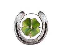 Four-Leaf Clover Lucky Horseshoe Decorations,Wedding Gifts For Bridal Couple,Happiness Birthday Gift,Moving-In Gifts,Apartment Business Opening,Bring Good Luck And Prosperity(size:1pcs)