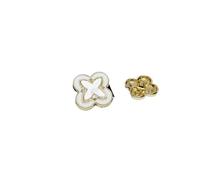 Four Leaf Clover Metal Button, Knitwear Suit Jacket, Clothing Decoration Buttons, 10 for Sewing Knitting(White Star,20mm-10pcs)