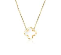 Four-Leaf Clover Necklace Female Pendant Sterling Silver Clavicle Chain Fashion Tide Plated 18K Rose Gold Gift