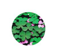 Four Leaf Clover Pattern Car Air Fresheners 4 Pcs Round Shape Hanging Aromatherapy Tablets Scented Fresheners For Bedroom Bathroom