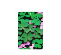 Four Leaf Clover Pattern Car Air Fresheners 6 Pcs Rectangle Hanging Aromatherapy Tablets Scented Fresheners For Bedroom Bathroom