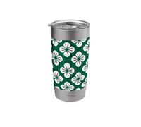 Four Leaf Clover Pattern Lucky Charm Stainless Steel Insulated Tumbler