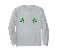 Four Leaf Clover St Patricks Day Shamrock Boobs Irish Long Sleeve T-Shirt
