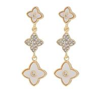 Four Leaf Clover Tassel Earrings for Good Luck, Birthday Christmas Valentine's Day Gifts for Her