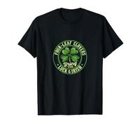 Four-Leaf Clovers Bring The Luck of The Irish St Patricks Value Graphic T-Shirt