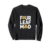 Four Leaf Mood Shamrock St Patricks Day Sweatshirt