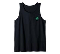 Four Leaf Paws Clover Pocket Irish Shamrock St.Patricks Day Tank Top