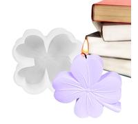Four Leaf Plant Silicone Moulds, St Patrick's Day Silicone Moulds | Silicone Resin Lucky Fondant Moulds,Epoxy Resin Candle Shape,Four Leaf Plant Shape Resin Gypsum Mold