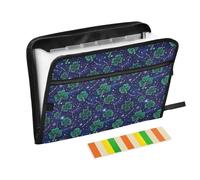 Four-Leaf Stars Expanding File Folder A4,13 Pockets File Organiser, Paperwork A4 Plastic Wallet Document Storage Expander for School,Office and Home