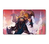 Four leaves AJANI UNYIELDING - MTG Playmat + Free Bag Trading Card Game Playmat Table Games Mat MTG Mouse pad Size 60 X 35 cm Compatible for MTG TCG CCG