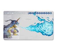 Four leaves d5aj0brUK - Board Game Digimon TCG Playmat with Zones +Free Protective Bag Digimon Playmat TCG Card Game Mouse Pad Table Mat Size 60X35CM, Compatible for Digimon Magic