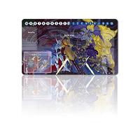 Four leaves Digimon Board Game Play Mats with Bag, TCG Card Game Table Mat Size 60 x 35 cm Mouse Pad-compatible with MTG TCG Digimon with Card Zones (487460), 20220823