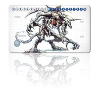 Four leaves Digimon Board Game Play Mats with Bag, TCG Card Game Table Mat Size 60 x 35 cm Mouse Pad-compatible with MTG TCG Digimon with Card Zones (3583490)