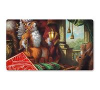 Four leaves Earl Of Squirrel - Trading Card Game Magic MTG Playmat Free Waterproof Bag Table Mat Games Mouse pad Size 60X35 cm Compatible for MTG TCG CCG RPG DTCG