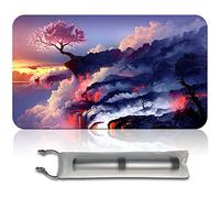 Four leaves Pink Tree, MTG Board Game Mat + Free Waterproof Bag, Size 60 x 35 cm, Compatible with Digimon MTG TCG CCG RPG