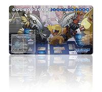 Four leaves Trading Card Game Playmat TCG Playmat Free waterproof bag Table Mats Game Size 60X35 cm Mousepad Compatible for Digimon TCG CCG RPG (008568)