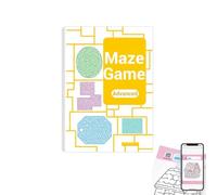 Four-Level Progressive Maze Book Set for Children, Maze Activity Book, Montessori Toys, Educational Sensory Learning Toys, Fun and Challenging Mazes Activity Books Puzzles For Kids & Adults (C)