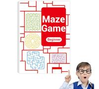 Four-Level Progressive Maze Book Set for Children, Maze Books For Kids 4-8 Year Olds, 4 Difficulty Levels, Fun and Educational Puzzle Books, Birthday Gifts Mazes Activity Book for Kids (A)