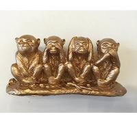 Four Monkeys Statue Do No Evil Say No Evil Hear No Evil See No Evil