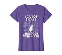 Four Out Of Three Cats Struggle With Math Funny Cat Math T-Shirt
