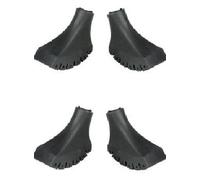 Four Pack of Extra Durable Rubber Replacement Tips (Replacement Feet/Paws/Ferrules/Caps) for Trekking Poles - Fits All Standard Hiking and Walking Poles (Firm Nordic Tapered (4), 4 Pack)