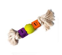 Four Paws Pet Lil' Ruffs Rubber Toy-Puppy Blocks, Ball & Rope