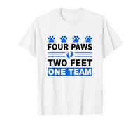 Four Paws Two Feet One Team Dog Training Animal Lover Pets T-Shirt