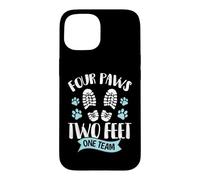 Four Paws Two Feet One Team Funny Dog Trainer Training Case for iPhone 15