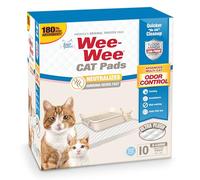 Four Paws Wee-Wee Cat Pee Pads, Disposable Litter Box Mats, Advanced Odor Control, Fast Absorption Box Pee Pads for Litter Tracking, 28" x 30", Fresh Scent, 10 Count