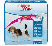 Four Paws Wee-Wee Disposable Dog Diapers Medium (36 Count)