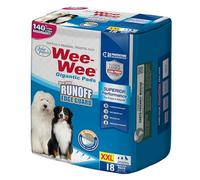 Four Paws Wee-Wee Superior Performance Pee Pads for Dogs & Puppies, with 6-Layer Leak Proof Technology, for House Training - Gigantic, 69.85cm x 111.76cm (27.5" x 44"), (18 Count)