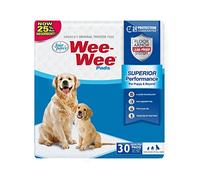 Four Paws Wee-Wee Superior Performance Pee Pads for Dogs & Puppies, with 6-Layer Leak Proof Technology, for House Training - Large, 56cm x 58cm (22" x 23"), (30 Count)